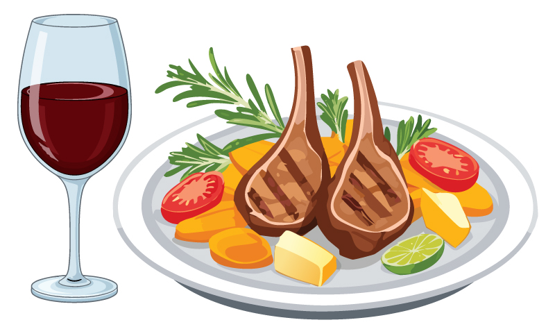 Les principes des accords entre mets et vins