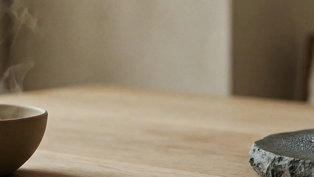 Deux petites assiettes sur une table : l'une dégage une légère vapeur, l'autre paraît fraîche avec de la condensation, illustrant une rupture chaud-froid.